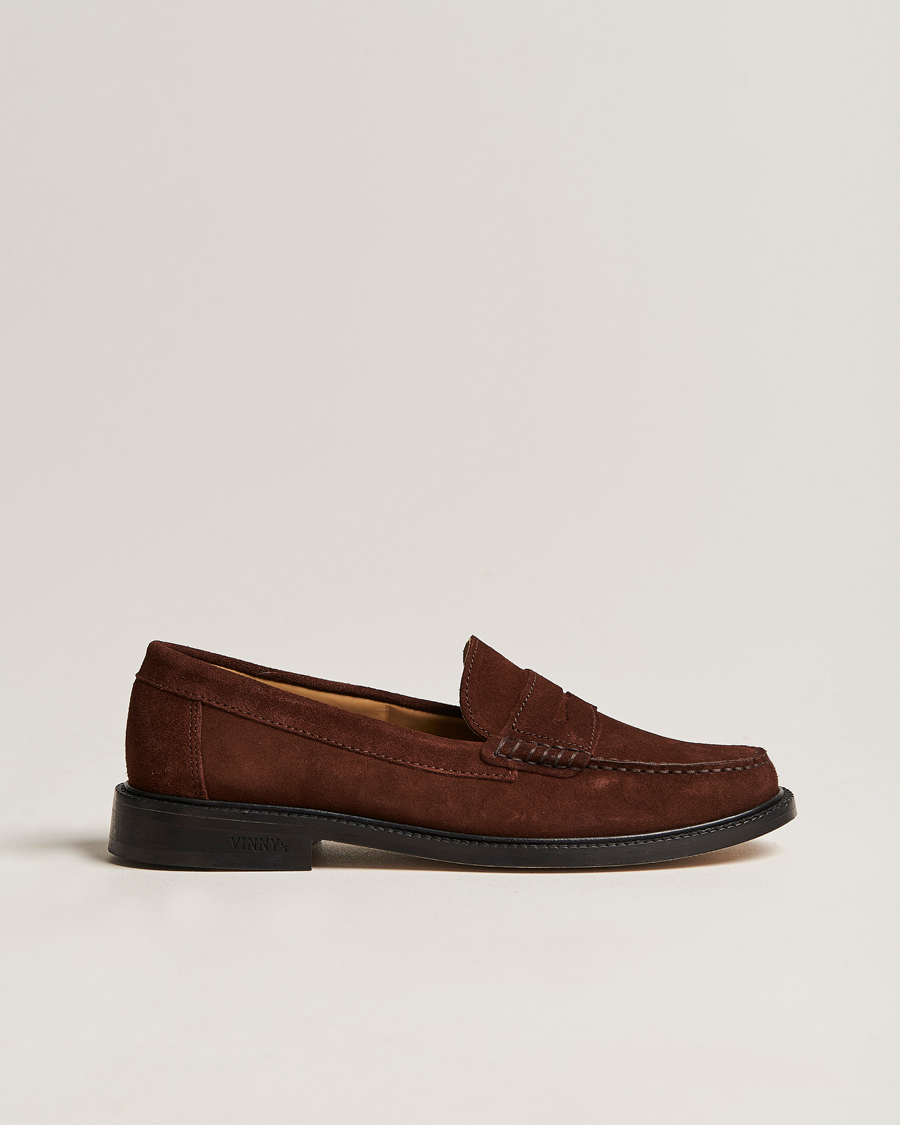 Uomini | VINNY's Yardee Moccasin Loafer Brown Suede | VINNY's | Yardee Moccasin Loafer Brown Suede