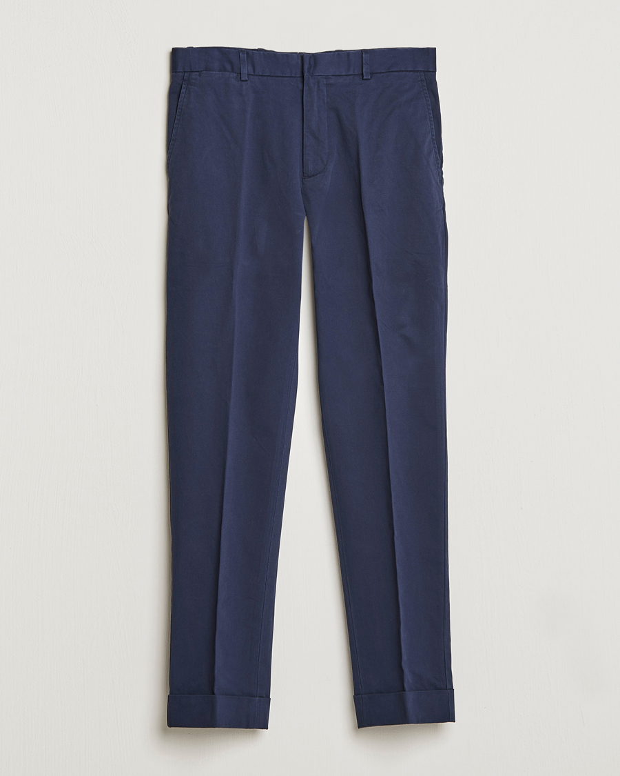 Uomini | Pantaloni | Polo Ralph Lauren | Cotton Stretch Trousers Nautical Ink