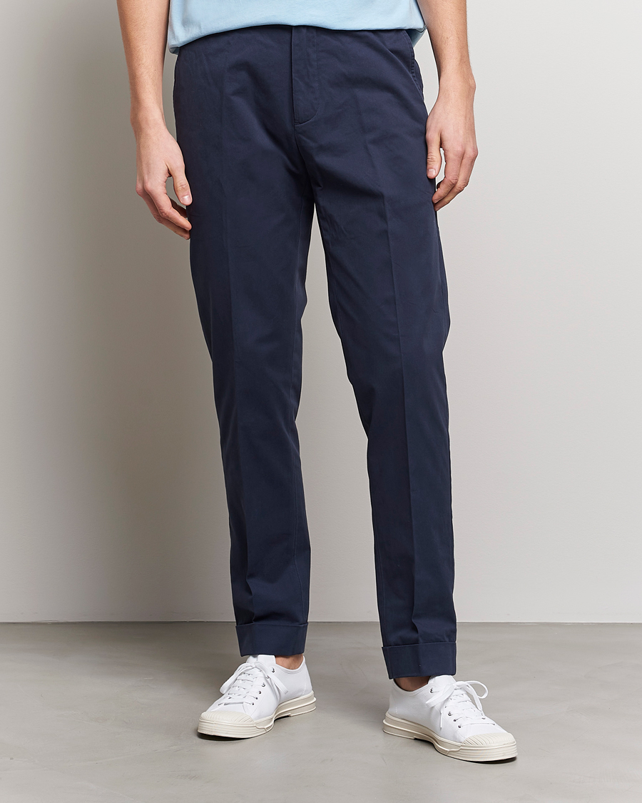 Uomini | Pantaloni | Polo Ralph Lauren | Cotton Stretch Trousers Nautical Ink