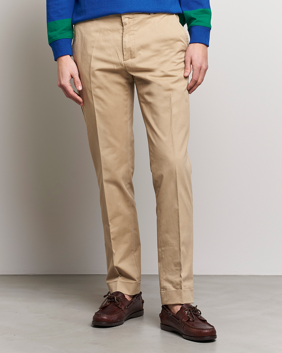 Uomini | Pantaloni | Polo Ralph Lauren | Cotton Stretch Trousers Monument Tan