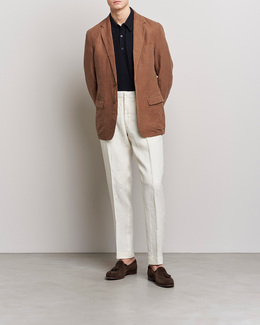Uomini | Blazers | Polo Ralph Lauren | Linen Sportcoat Luggage Brown