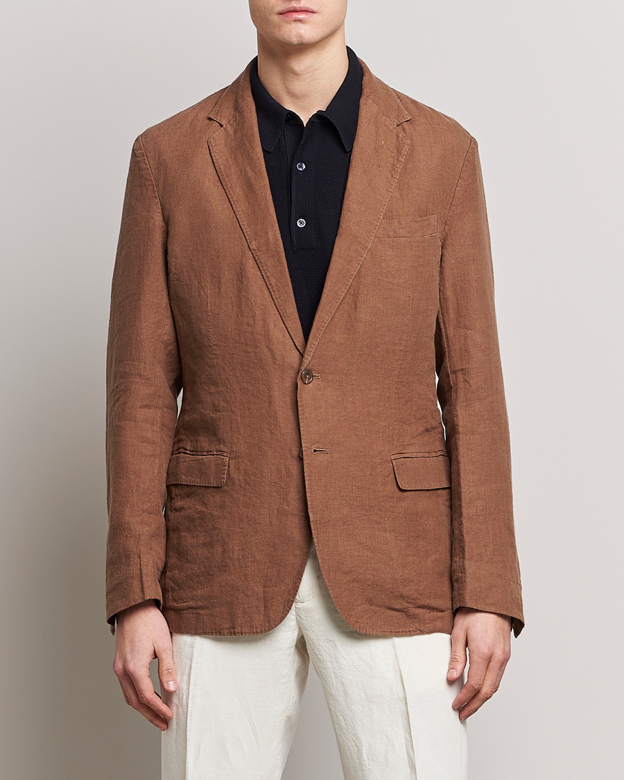 Uomini | Blazers | Polo Ralph Lauren | Linen Sportcoat Luggage Brown