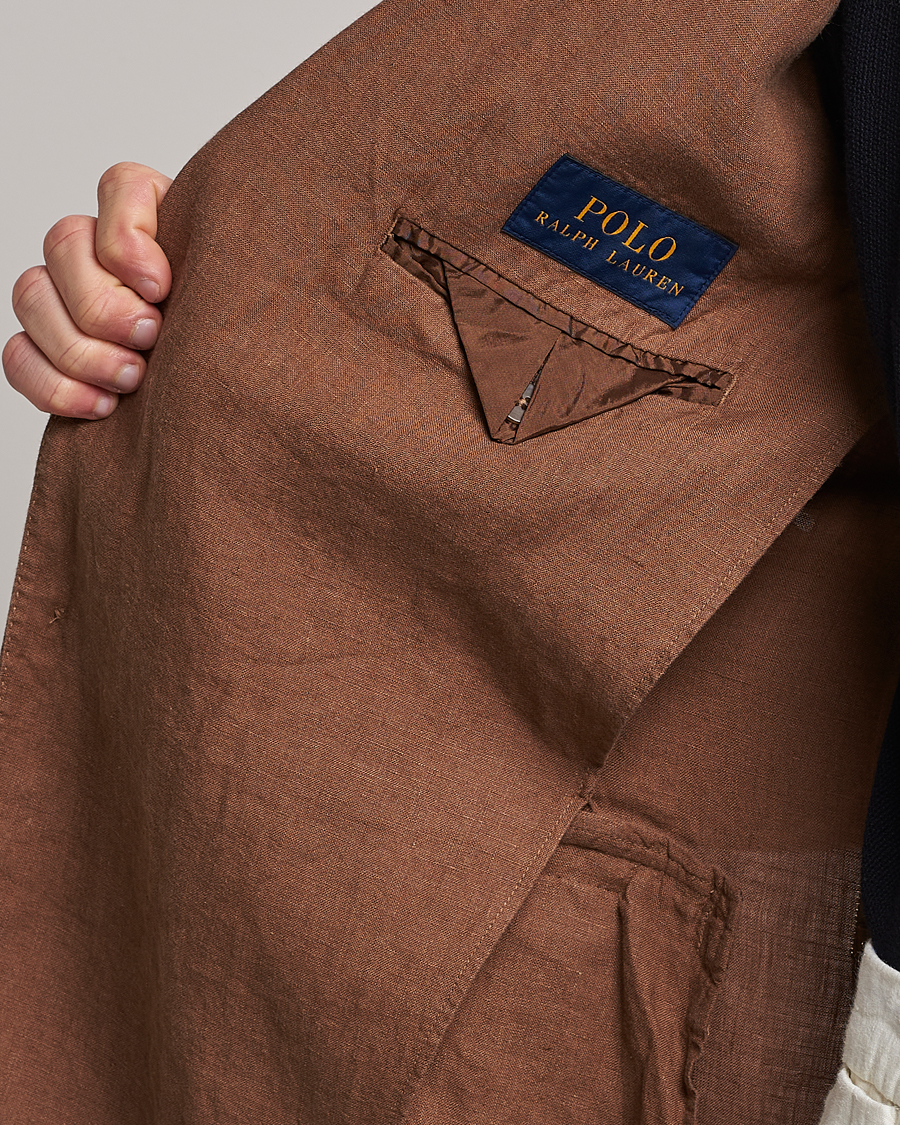 Uomini | Blazers | Polo Ralph Lauren | Linen Sportcoat Luggage Brown