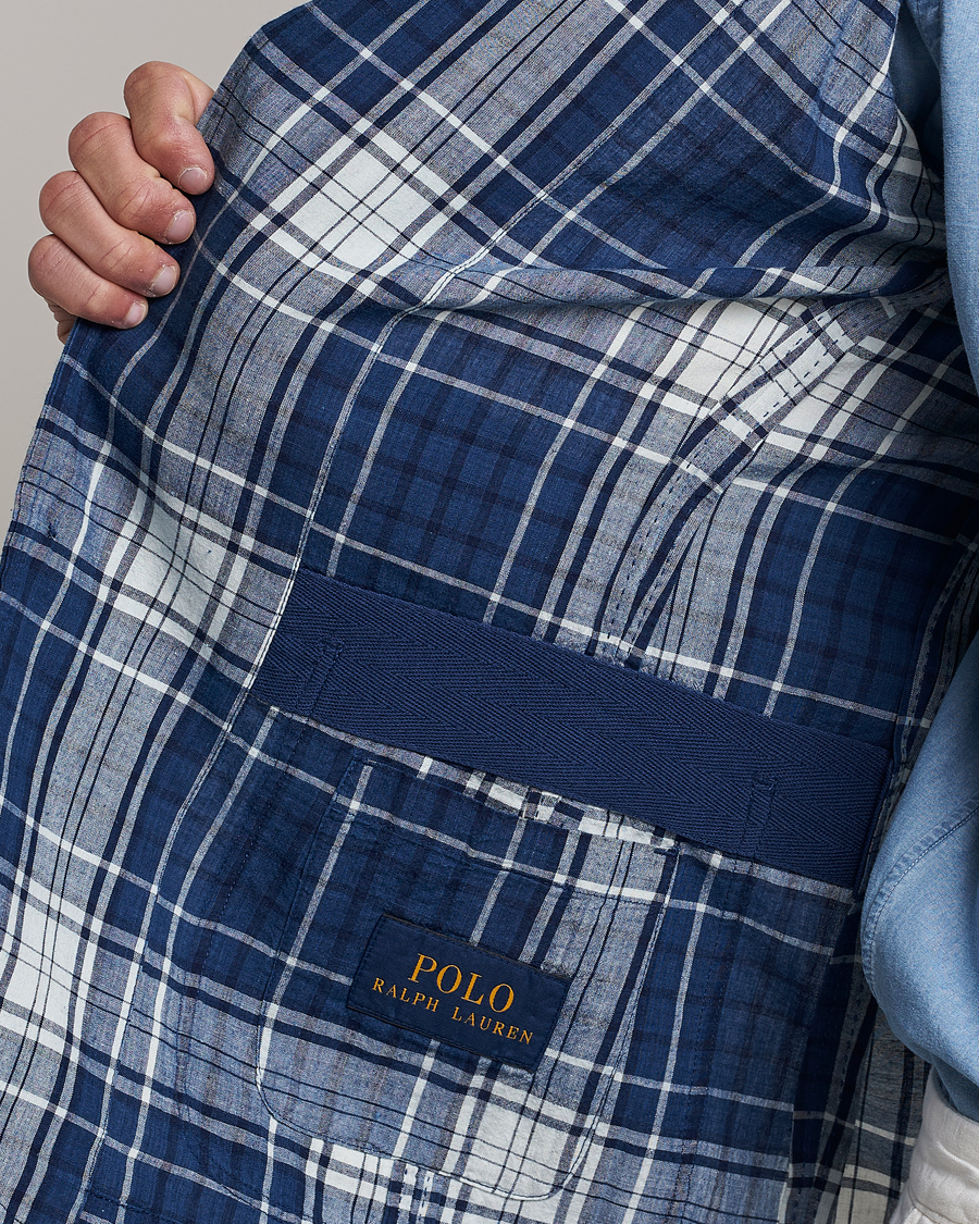 Uomini | Blazers | Polo Ralph Lauren | Madras Indigo Checked Sportcoat Blue Multi