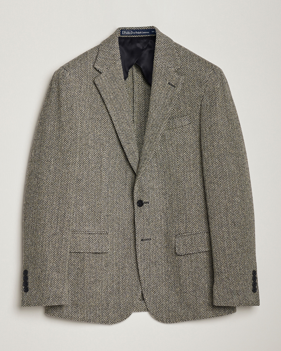 Uomini | Blazers | Polo Ralph Lauren | Herringbone Sportcoat Black/Cream