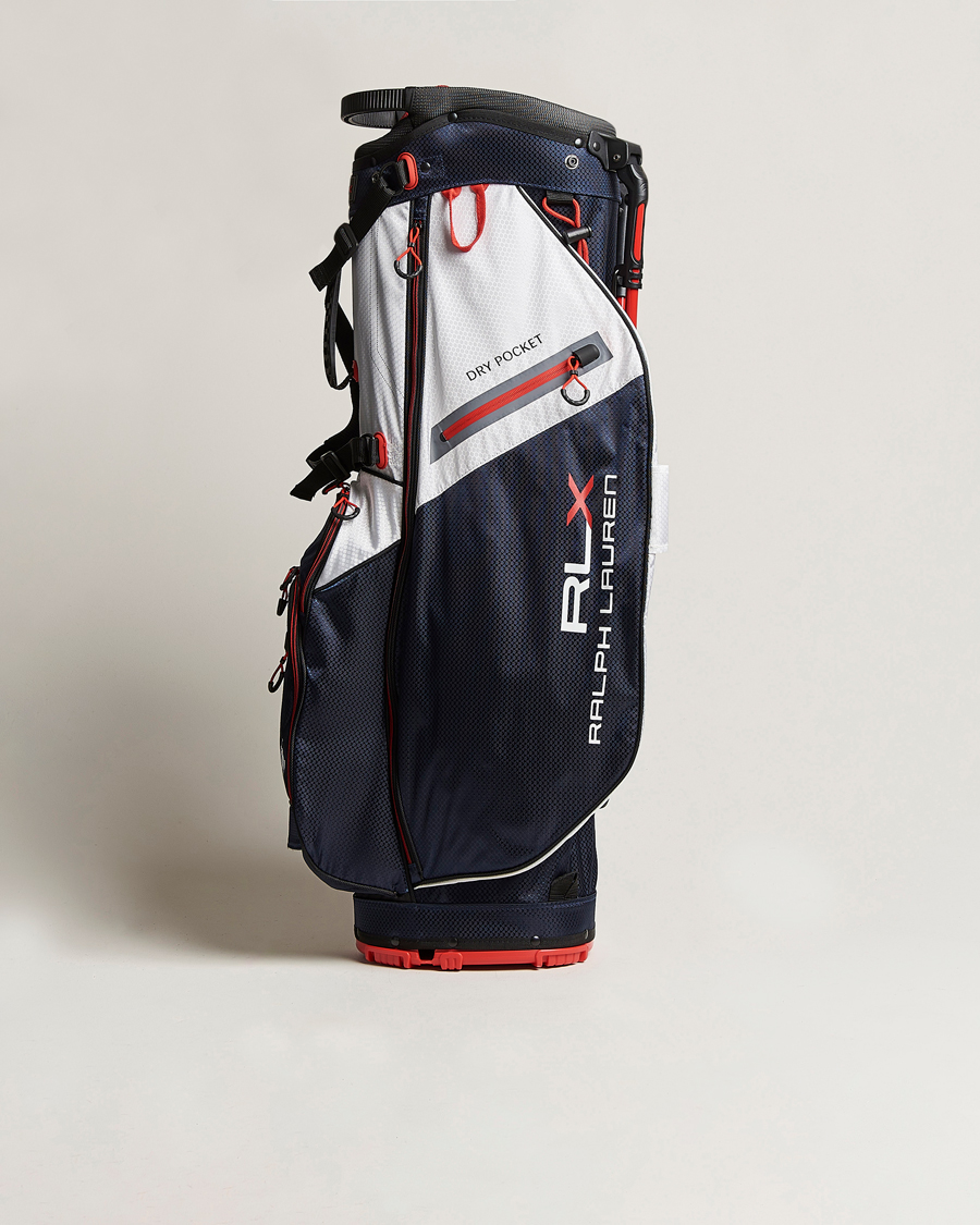Uomini | RLX Ralph Lauren Stand Golf Bag White/Navy | RLX Ralph Lauren | Stand Golf Bag White/Navy