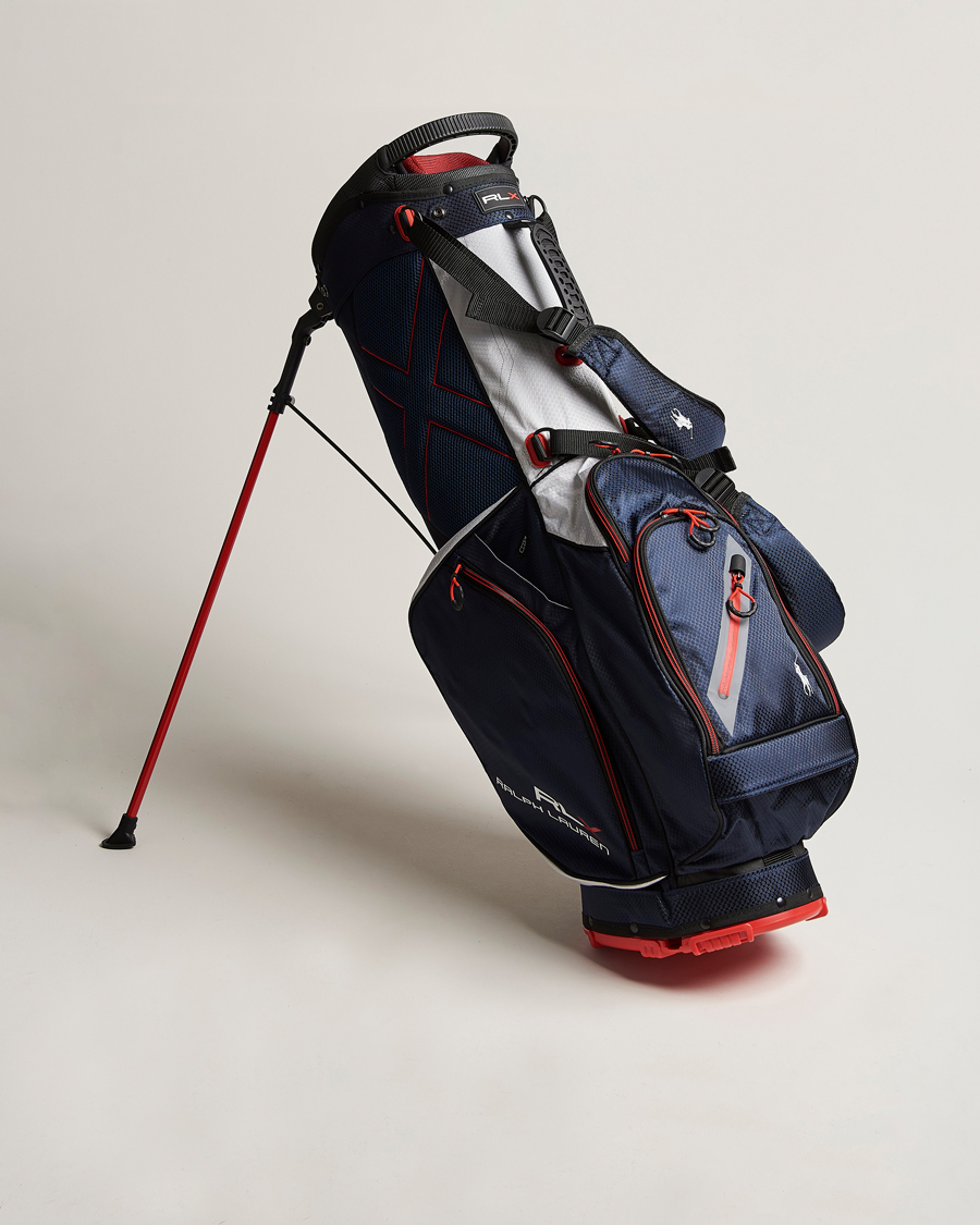 Uomini | RLX Ralph Lauren Stand Golf Bag White/Navy | RLX Ralph Lauren | Stand Golf Bag White/Navy