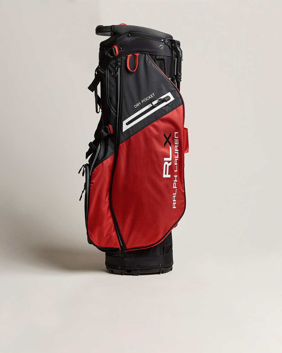 Uomini | RLX Ralph Lauren Stand Golf Bag Black/Red | RLX Ralph Lauren | Stand Golf Bag Black/Red