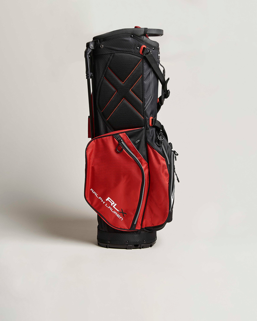 Uomini | RLX Ralph Lauren Stand Golf Bag Black/Red | RLX Ralph Lauren | Stand Golf Bag Black/Red