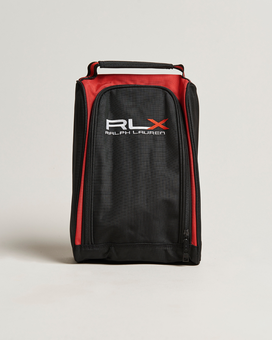 Uomini | RLX Ralph Lauren Golf Shoe Bag Black/Red | RLX Ralph Lauren | Golf Shoe Bag Black/Red