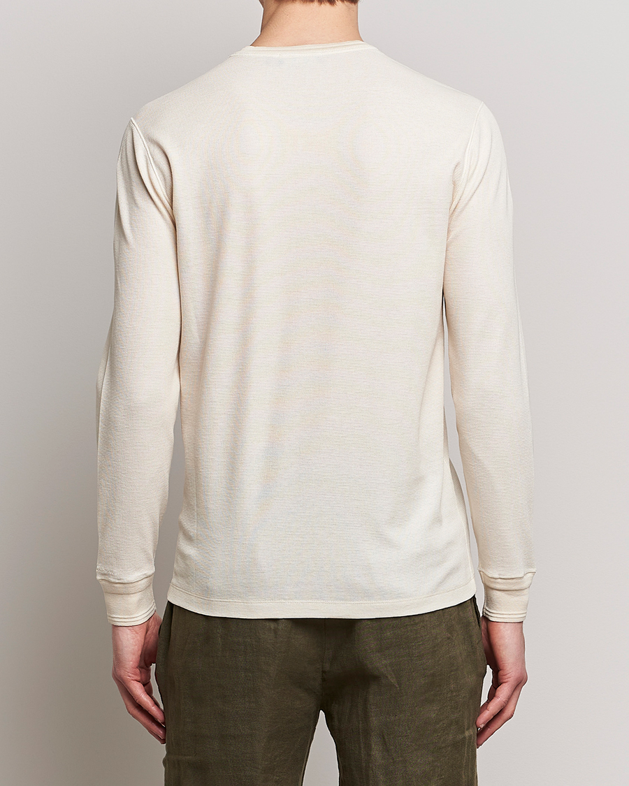 Uomini | Maglieria | Ralph Lauren Purple Label | Cotton/Silk Henley Cream