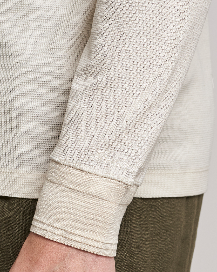 Uomini | Maglieria | Ralph Lauren Purple Label | Cotton/Silk Henley Cream