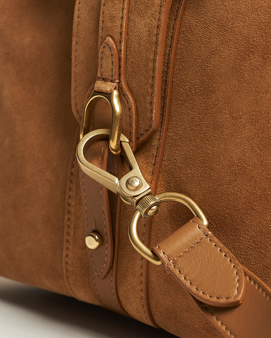 Uomini | Ralph Lauren Purple Label Large Suede Duffelbag Fawn | Ralph Lauren Purple Label | Large Suede Duffelbag Fawn