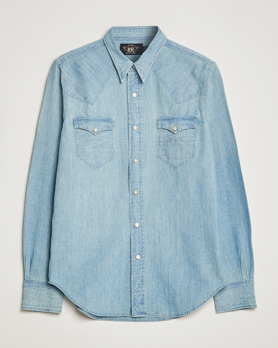 Uomini | Camicie | RRL | Buffalo Denim Western Shirt Davey Wash