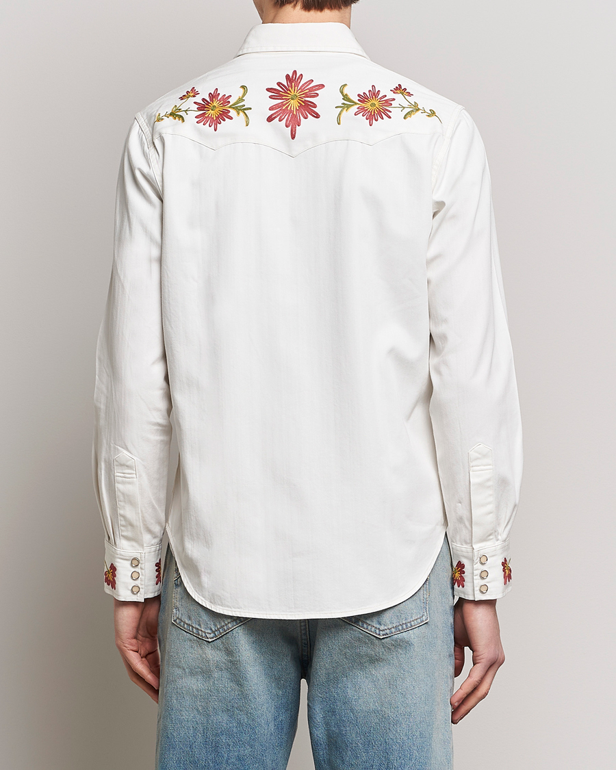 Uomini | Camicie | RRL | Sawtooth Western Embroidered Shirt White Wash