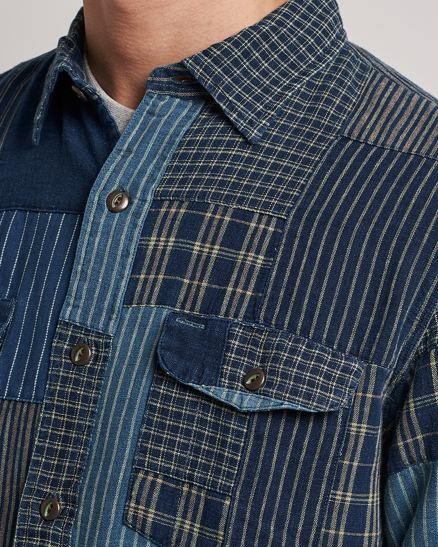 Uomini | Camicie | RRL | Sweet Orr Overshirt Indigo Patchwork