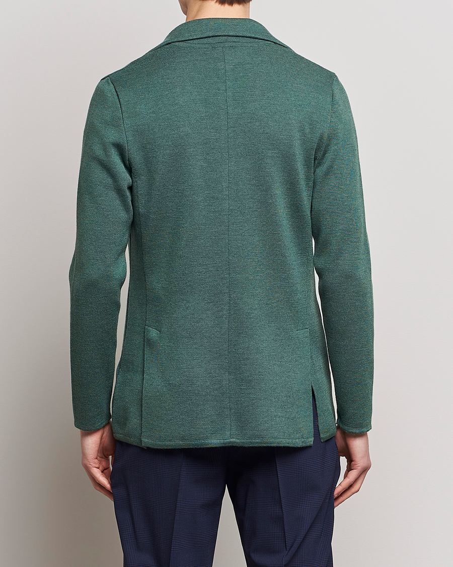 Uomini | Blazers | Stenströms | Knitted Merino Blazer Green