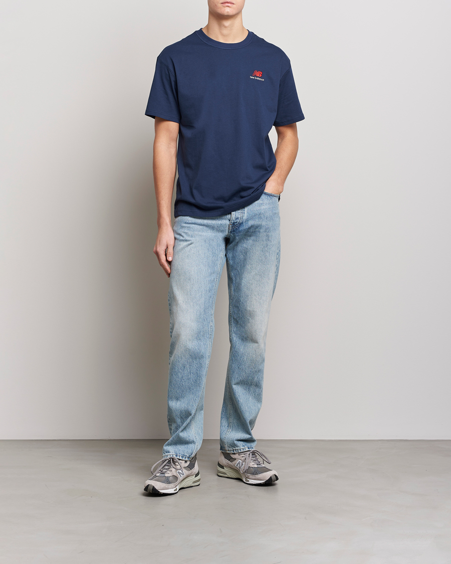 Uomini | T-shirt | New Balance | Cotton T-Shirt Natural Indigo