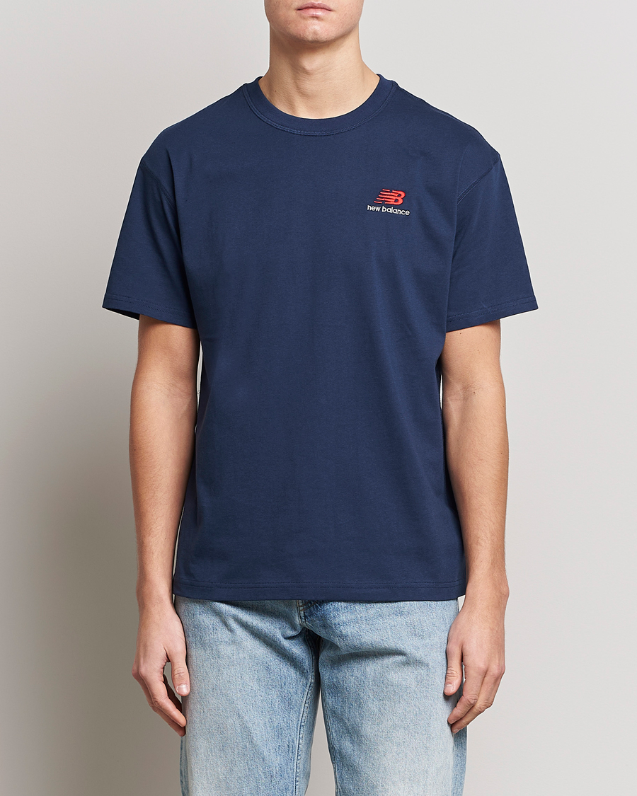 Uomini | T-shirt | New Balance | Cotton T-Shirt Natural Indigo