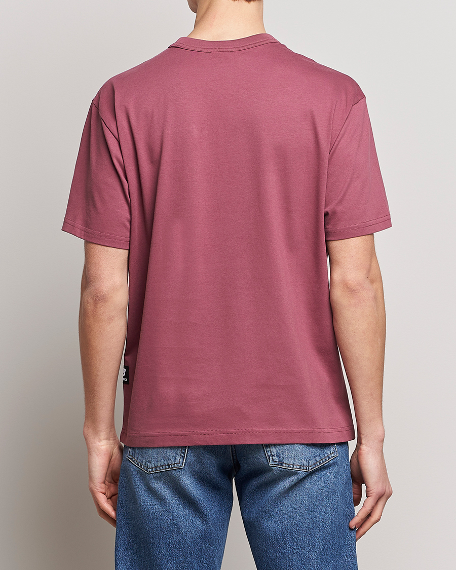 Uomini | T-shirt | New Balance | Athletics Warped T-Shirt Washed Burgundy