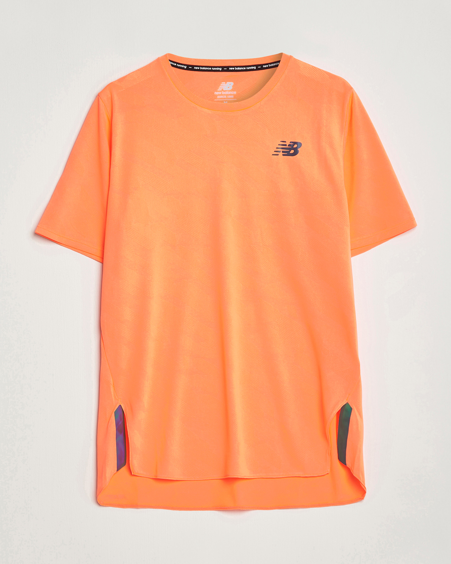 Uomini | T-shirt | New Balance Running | Q Speed Jacquard T-Shirt Neon Dragonfly