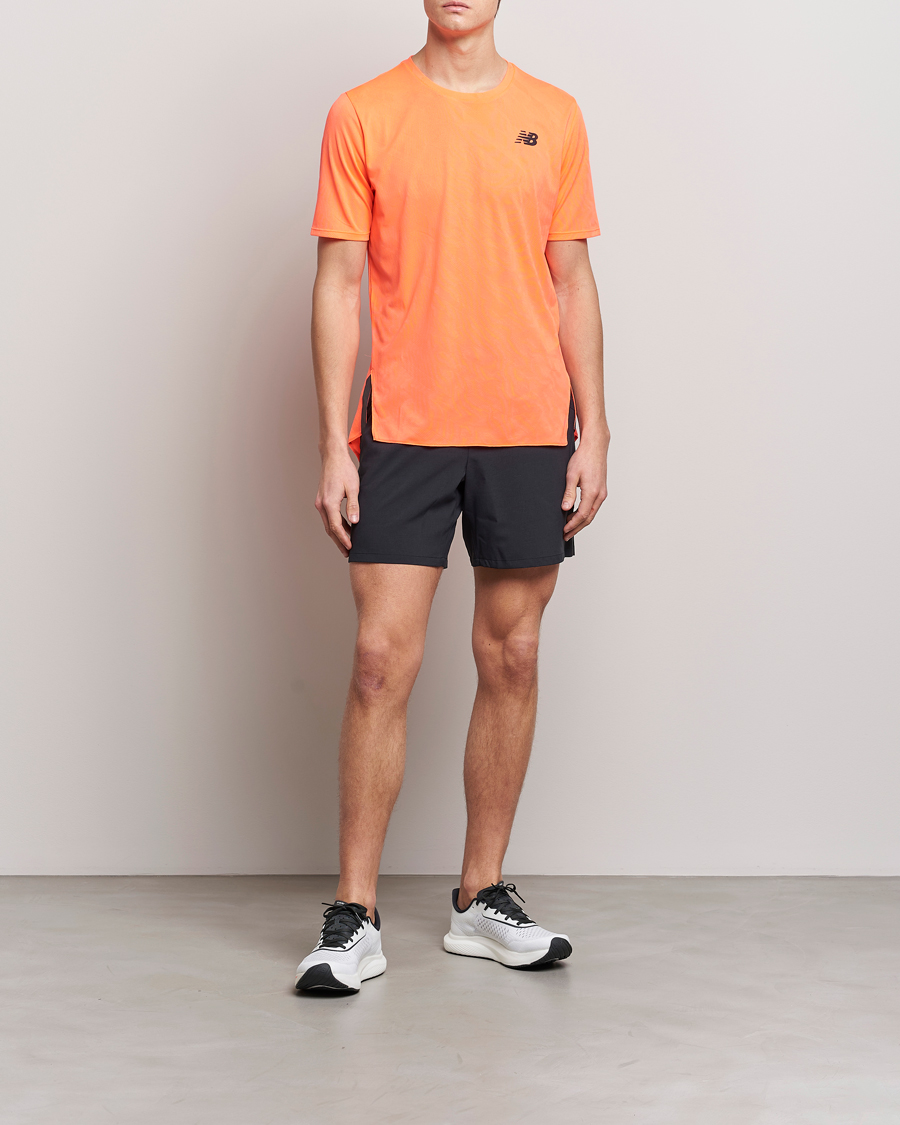 Uomini | T-shirt | New Balance Running | Q Speed Jacquard T-Shirt Neon Dragonfly