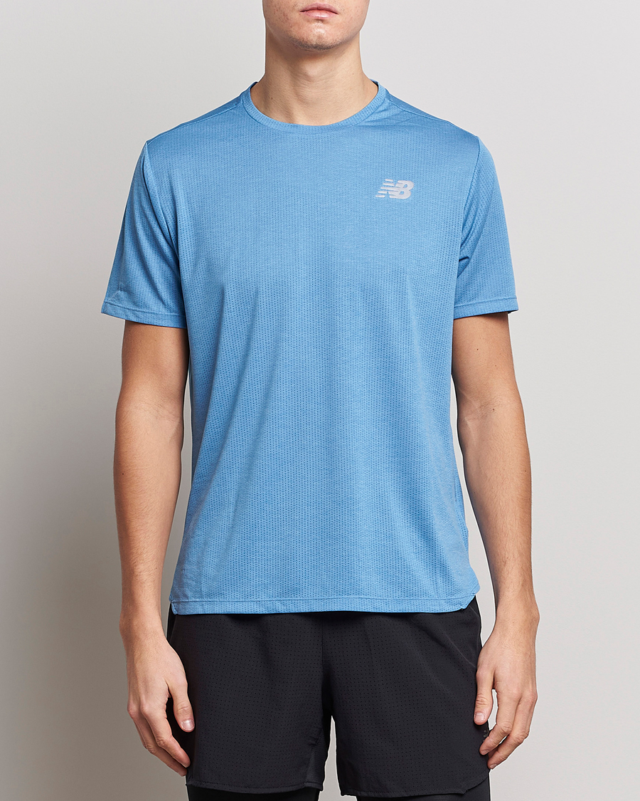 Uomini | T-shirt | New Balance Running | Impact Run T-Shirt Heritage Blue