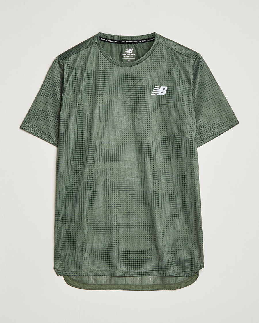 Uomini | T-shirt | New Balance Running | Impact Run T-Shirt Deep Olive