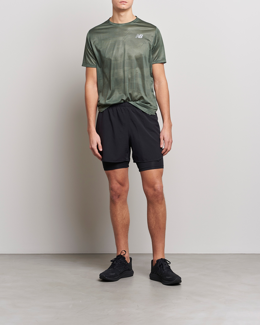 Uomini | T-shirt | New Balance Running | Impact Run T-Shirt Deep Olive