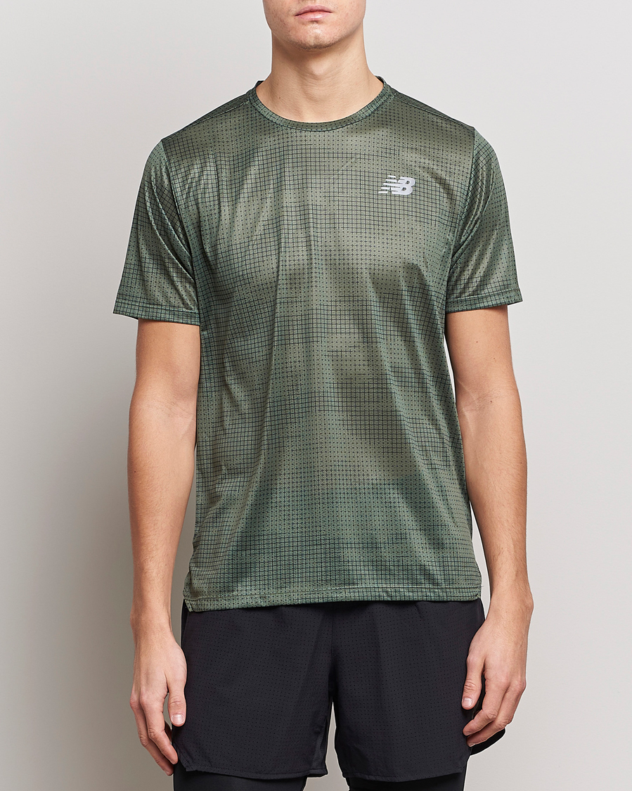 Uomini | T-shirt | New Balance Running | Impact Run T-Shirt Deep Olive