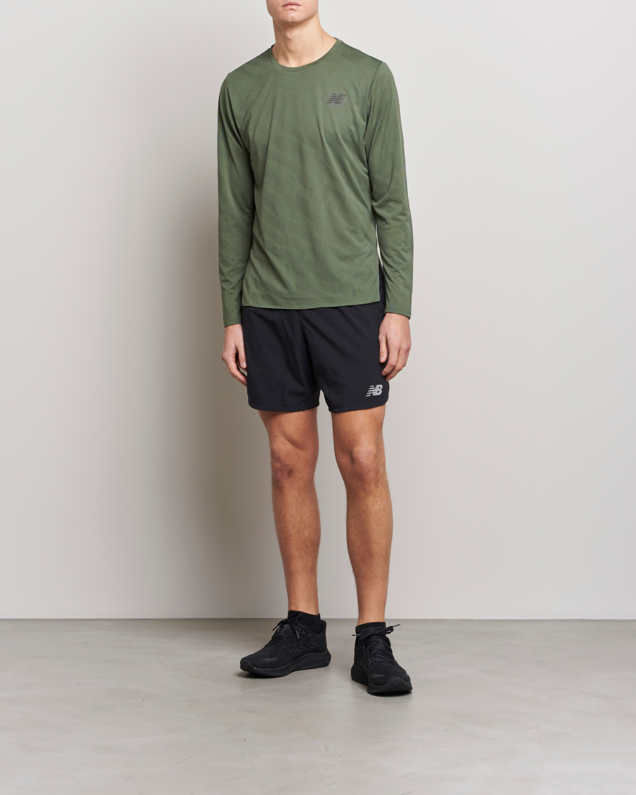 Uomini | Pantaloncini | New Balance Running | New Balance Impact Run 7 Inch Shorts Black