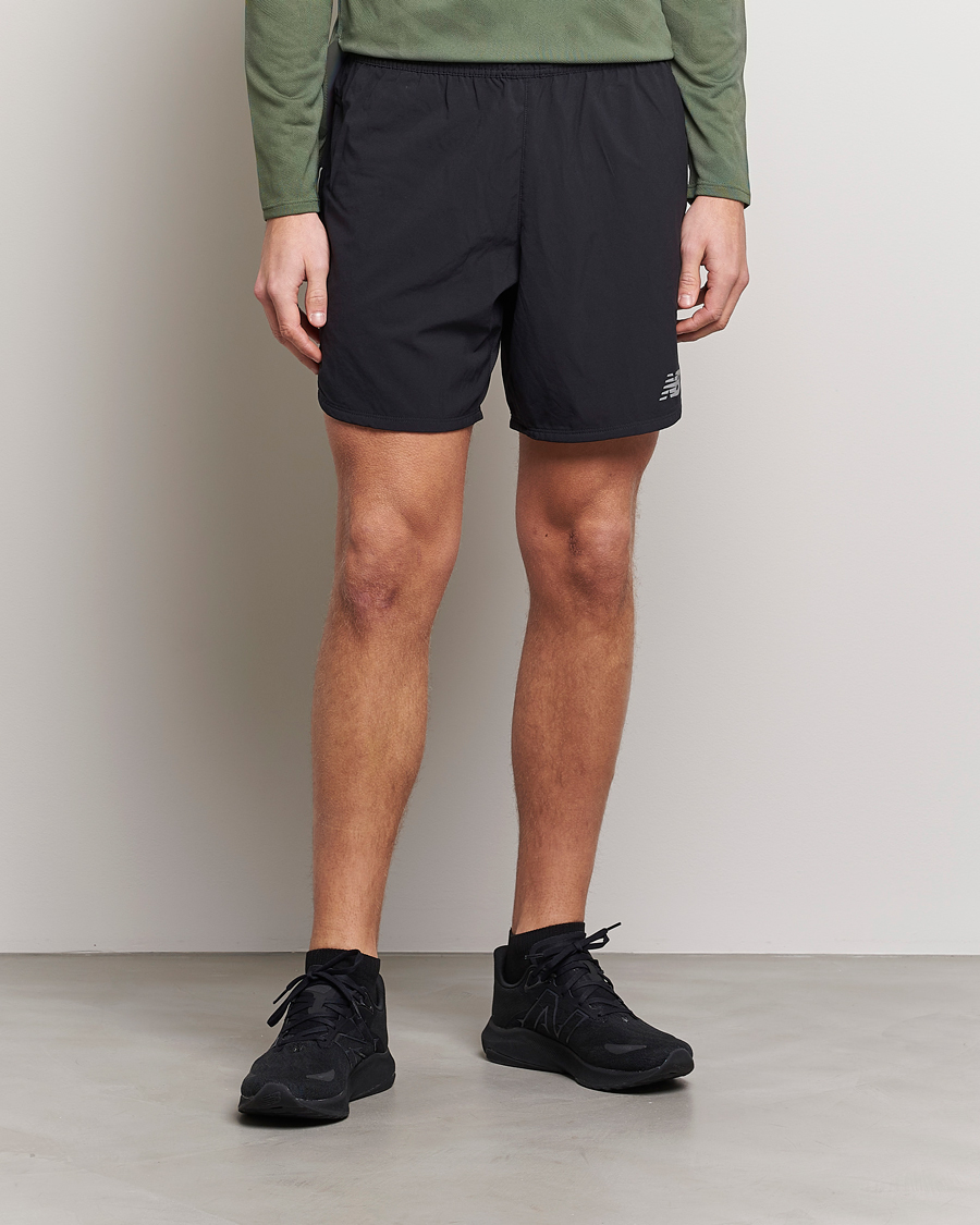 Uomini | Pantaloncini | New Balance Running | New Balance Impact Run 7 Inch Shorts Black
