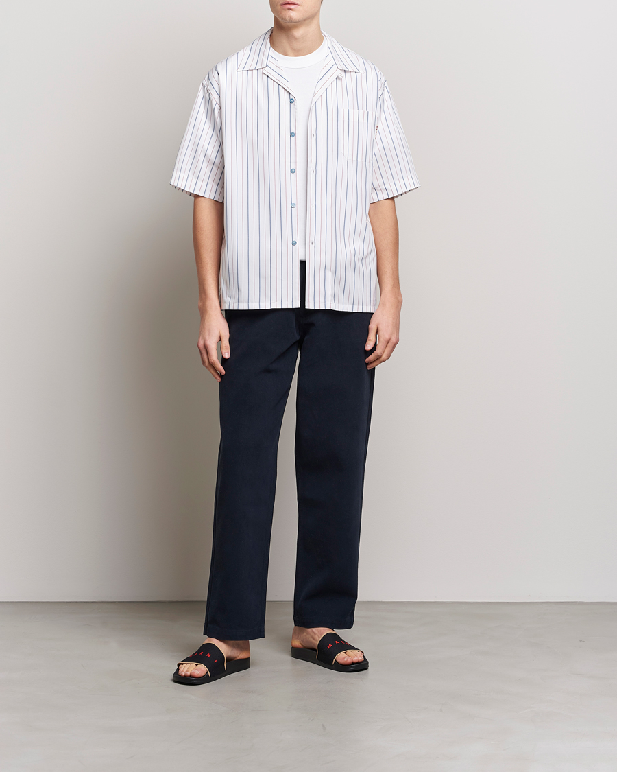 Uomini | Camicie | Marni | Striped Bowling Shirt Lily White