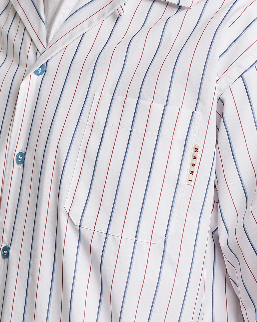 Uomini | Camicie | Marni | Striped Bowling Shirt Lily White