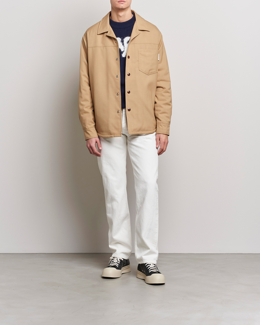 Uomini | Giacche | Marni | Virgin Wool Shirt Jacket Dijon