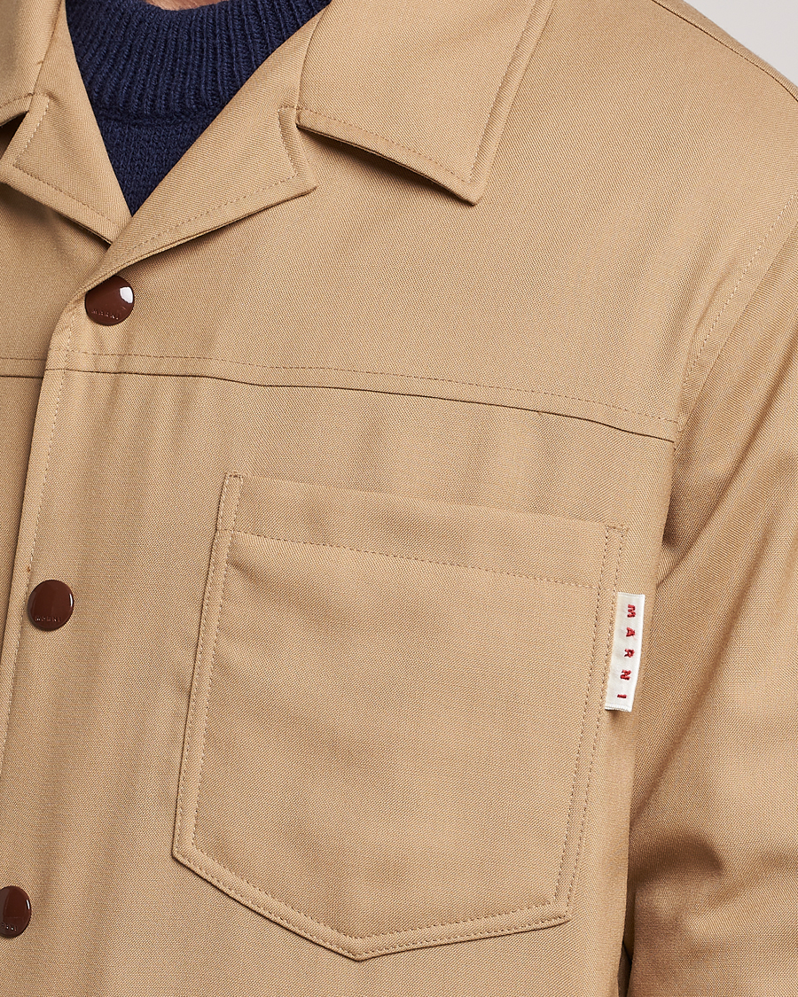 Uomini | Giacche | Marni | Virgin Wool Shirt Jacket Dijon