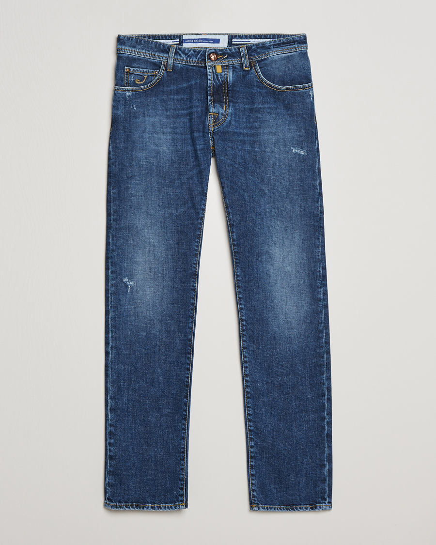 Uomini | Jeans | Jacob Cohën | Nick Slim Fit Stretch Jeans Blue