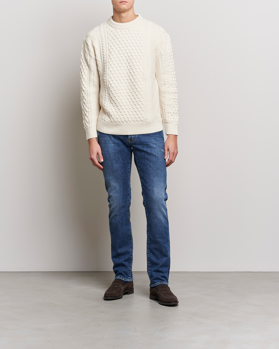Uomini | Jeans | Jacob Cohën | Nick Slim Fit Stretch Jeans Blue