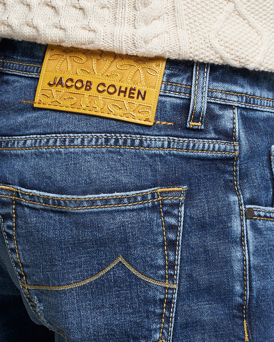 Uomini | Jeans | Jacob Cohën | Nick Slim Fit Stretch Jeans Blue