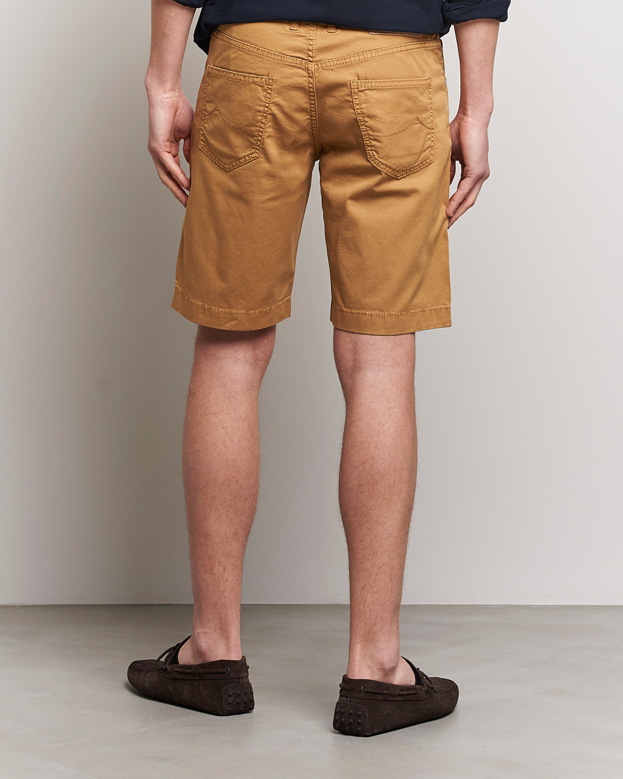 Uomini | Pantaloncini | Jacob Cohën | Nicolas Cotton Twill Shorts Beige