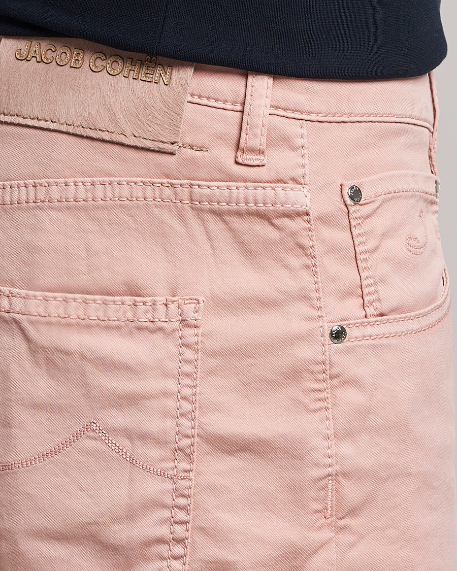 Uomini | Pantaloncini | Jacob Cohën | Nicolas Cotton Twill Shorts Pink