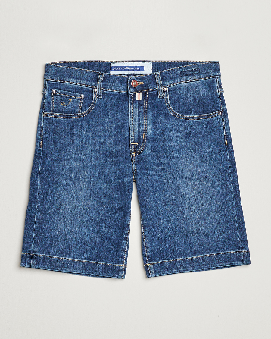 Uomini | Pantaloncini | Jacob Cohën | Nicolas Jeans Shorts Mid Blue