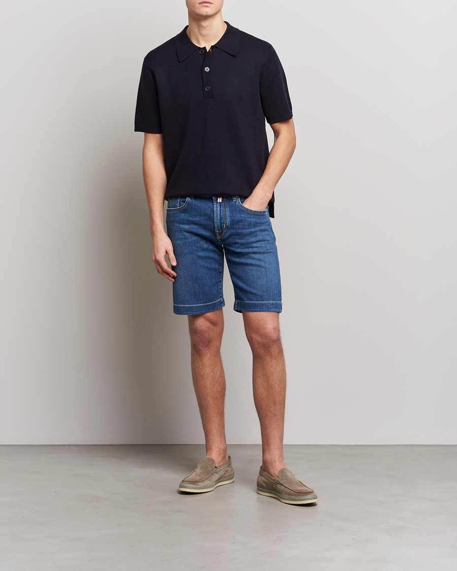 Uomini | Pantaloncini | Jacob Cohën | Nicolas Jeans Shorts Mid Blue