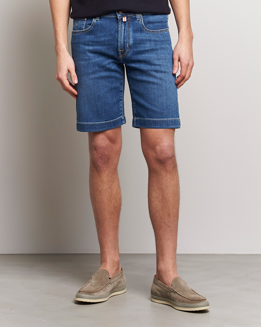 Uomini | Pantaloncini | Jacob Cohën | Nicolas Jeans Shorts Mid Blue