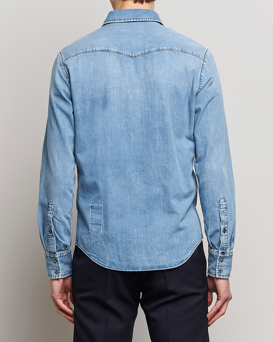 Uomini | Camicie | Jacob Cohën | Western Denim Shirt Light Blue