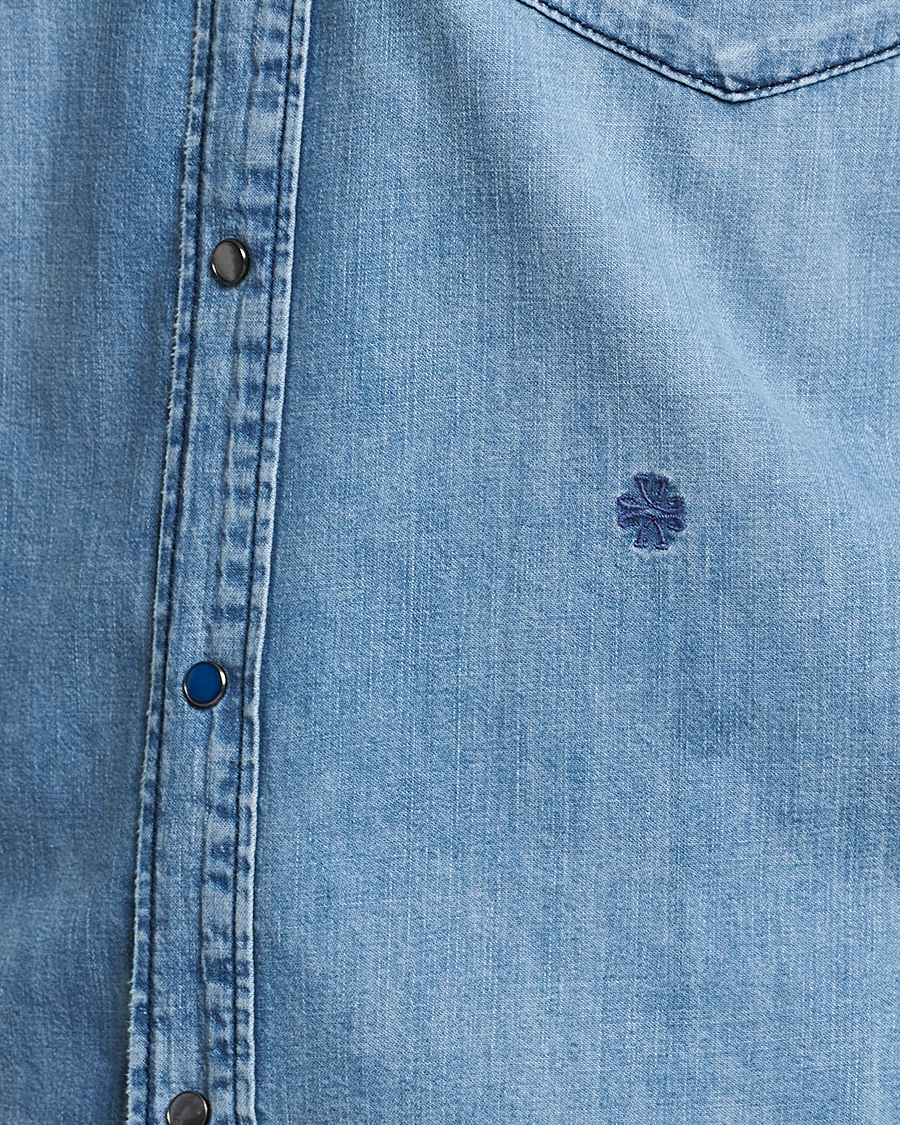 Uomini | Camicie | Jacob Cohën | Western Denim Shirt Light Blue