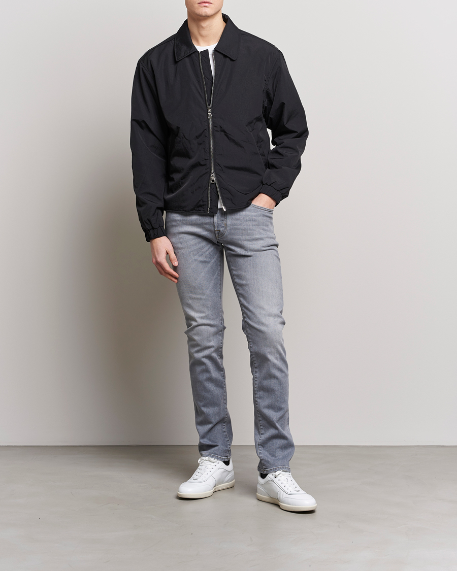 Uomini | Jeans | Jacob Cohën | Nick Slim Fit Stretch Jeans Light Grey
