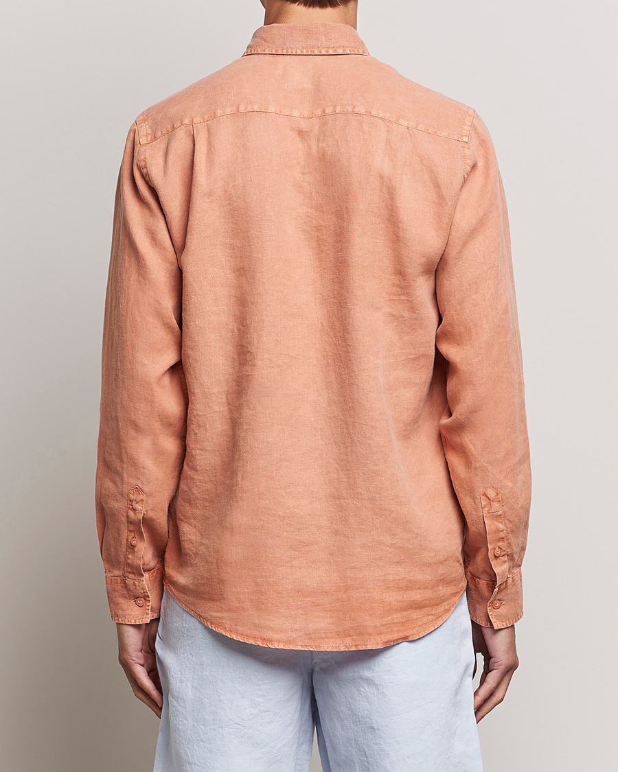 Uomini | Camicie | Vilebrequin | Caroubis Linen Shirt Pottery