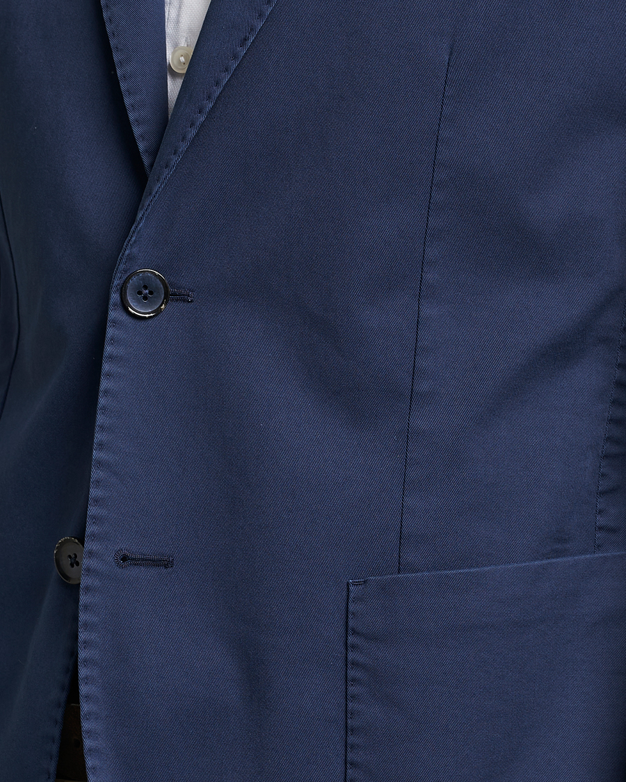 Uomini | Blazers | L.B.M. 1911 | Jack Regular Fit Cotton Stretch Blazer Navy
