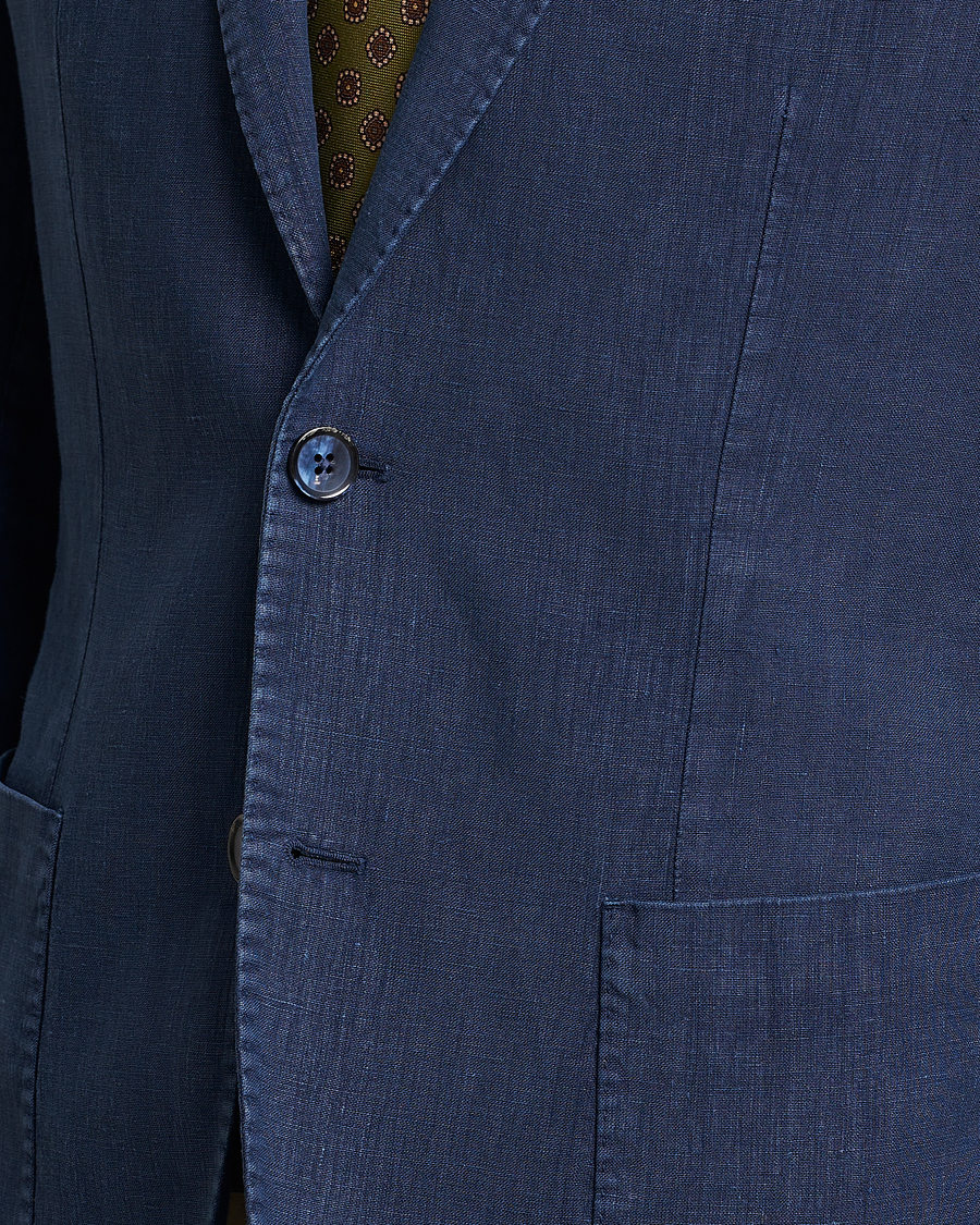Uomini | Blazers | L.B.M. 1911 | Jack Regular Fit Linen Blazer Navy